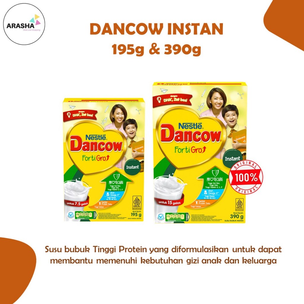 

DANCOW INSTANT 195GR dan 390GR EXP DATE NOVEMBER 2025