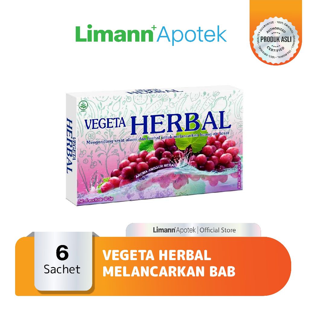 

Vegeta Herbal untuk Melancarkan BAB