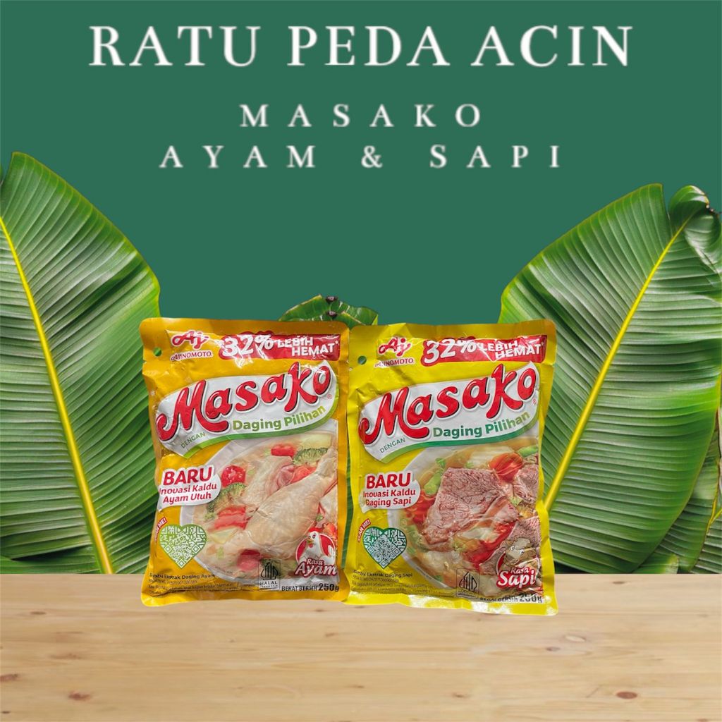 

Masako Ayam & Sapi Bumbu Penyedap Rasa 250 Gram Terlaris Di Shopee - Ratu Peda Acin