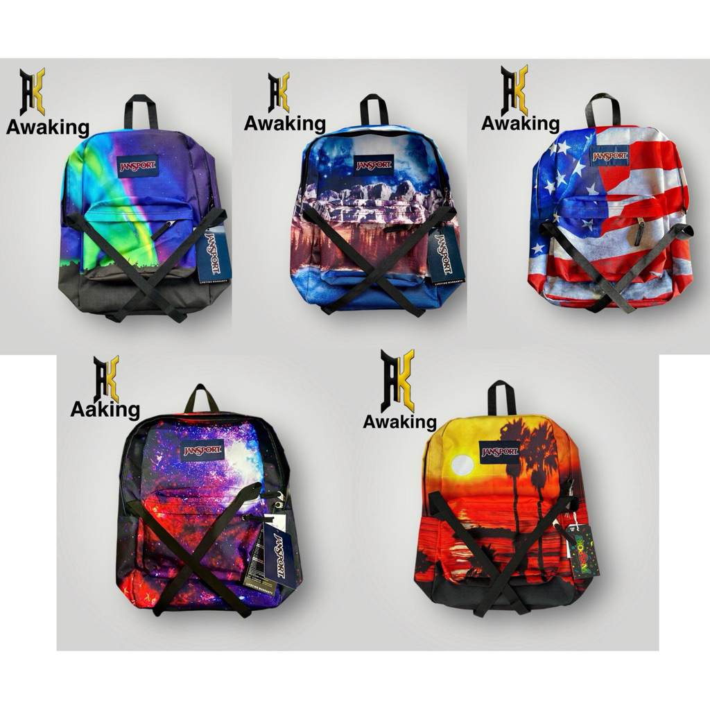 Tas Jansport Sunset Backpack School Bags Tropical Beach sel