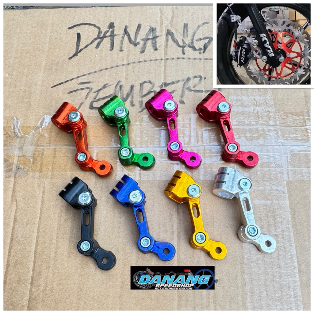 Breket Selang Rem Depan Model CNC New Model 6 Warna Copy M1 Speed Universal Depan Belakang Bisa CB G