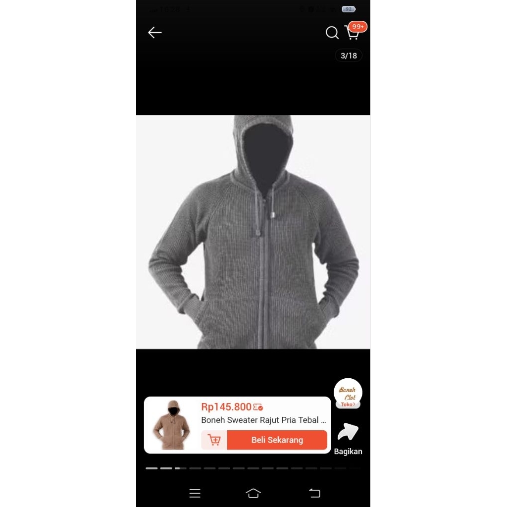 (Preloved) sweater rajut pria XXL