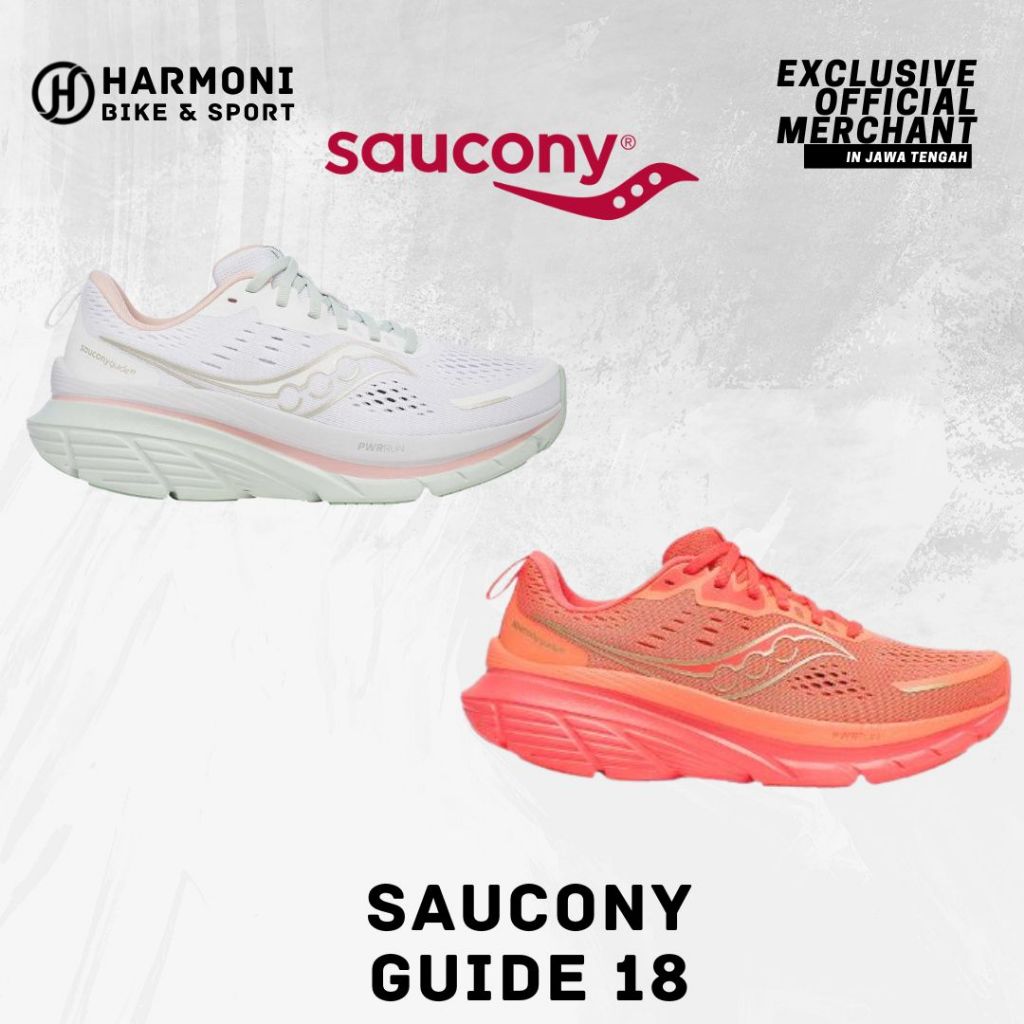 SAUCONY GUIDE 18 WOMEN SEPATU LARI WANITA