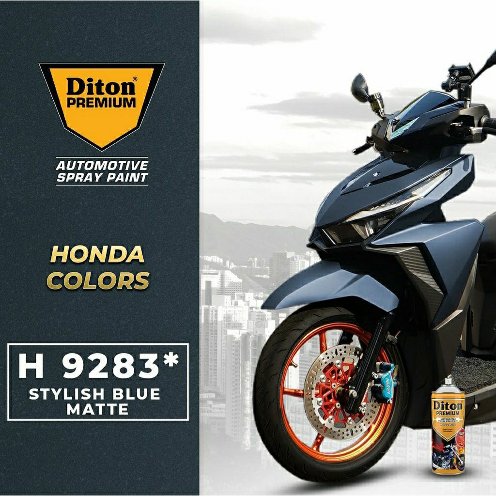 #MAU# Cat Semprot Diton Premium Paket Lengkap Stylish Blue Matte H 9283 (9120,9124,H9283,9130) Honda