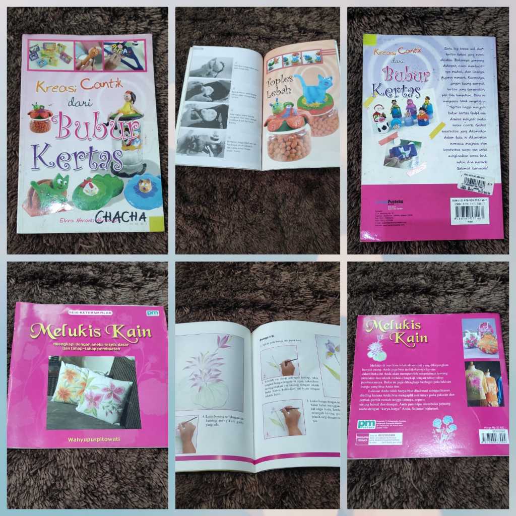 Seken Buku Kreasi Cantik Dari Bubur Kertas/Buku Melukis Kain