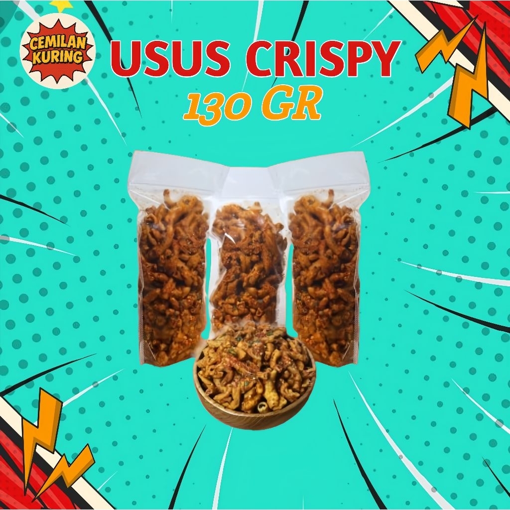 

Keripik Usus Ayam Crispy Renyah Daun Jeruk 130gr