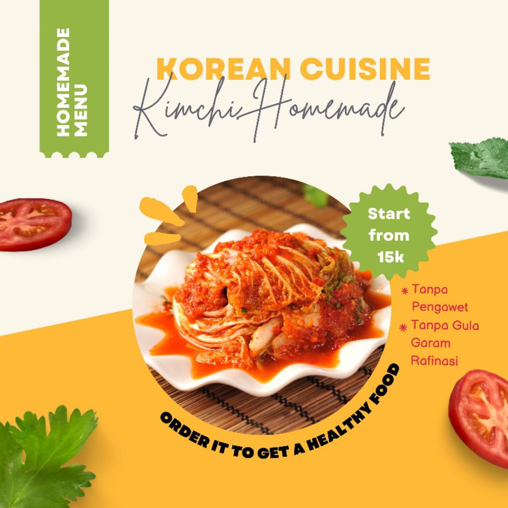 

Kimchi Homemade (Healthy Food : Tanpa Pengawet & Tanpa Gula Garam Rafinasi)