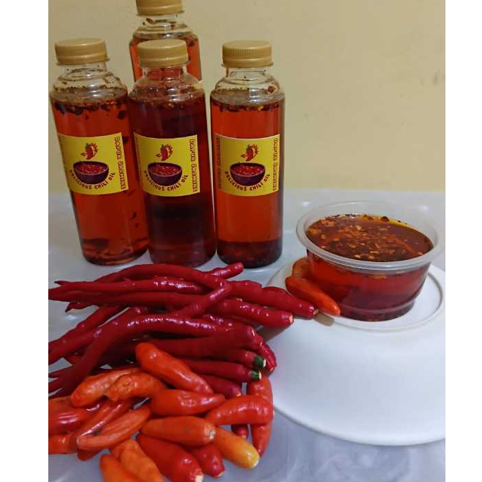 

Bumbu Minyak Cabai Chilli Oil Botol spesial untuk kuliner / kesehatan botolan