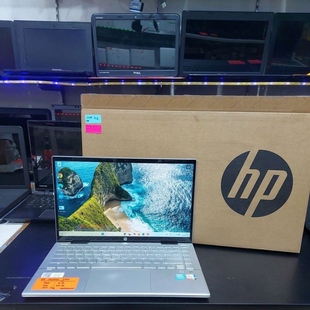 Laptop Hp Pavilion X360 14-dy0063TU core i5-1135G7 intel iris Xe Graphics Ram 8gb ssd 512gb touchscr