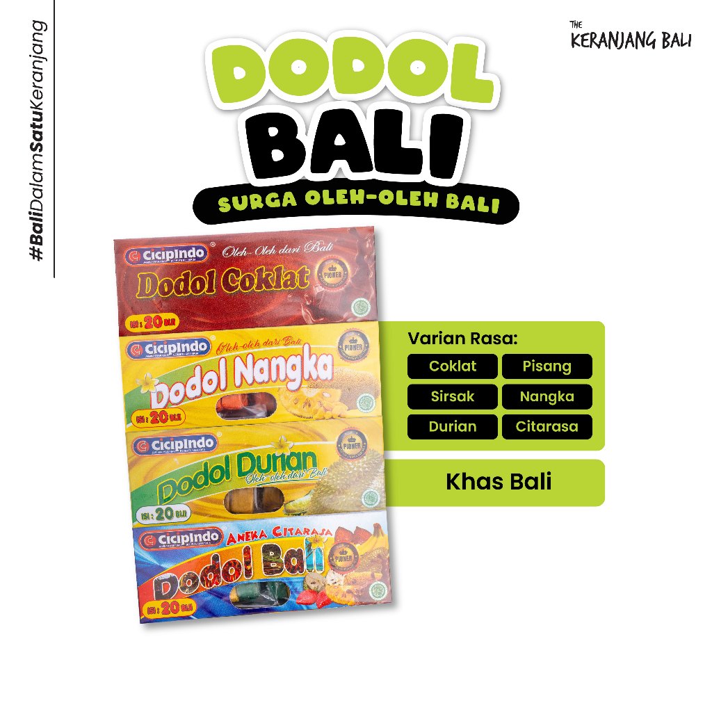 

The Keranjang Bali Aneka Dodol Rasa Buah Isi 20
