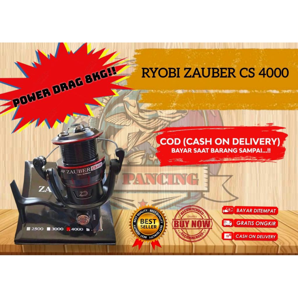 Ryobi Zauber CS 4000 Reel/Ril Pancing Power Drag 8kg