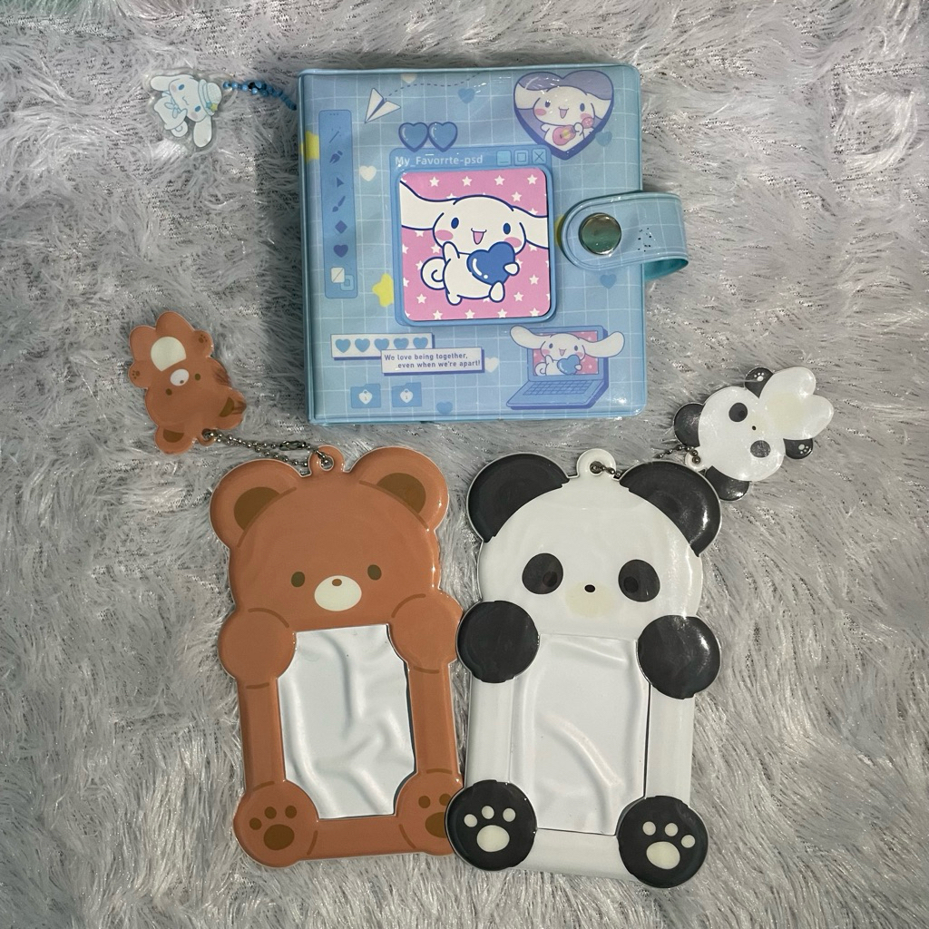 [BACA DESKRIPSI] KOLBUK BINDER A8 RING 3 SANRIO CINNAMOROLL DAN CARD HOLDER (CAHOL) BABY ANIMAL BY O