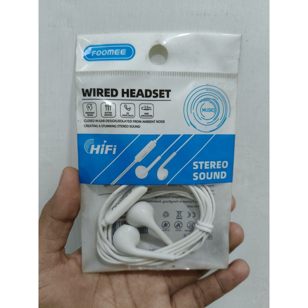 headset foomee QA05 wired headset