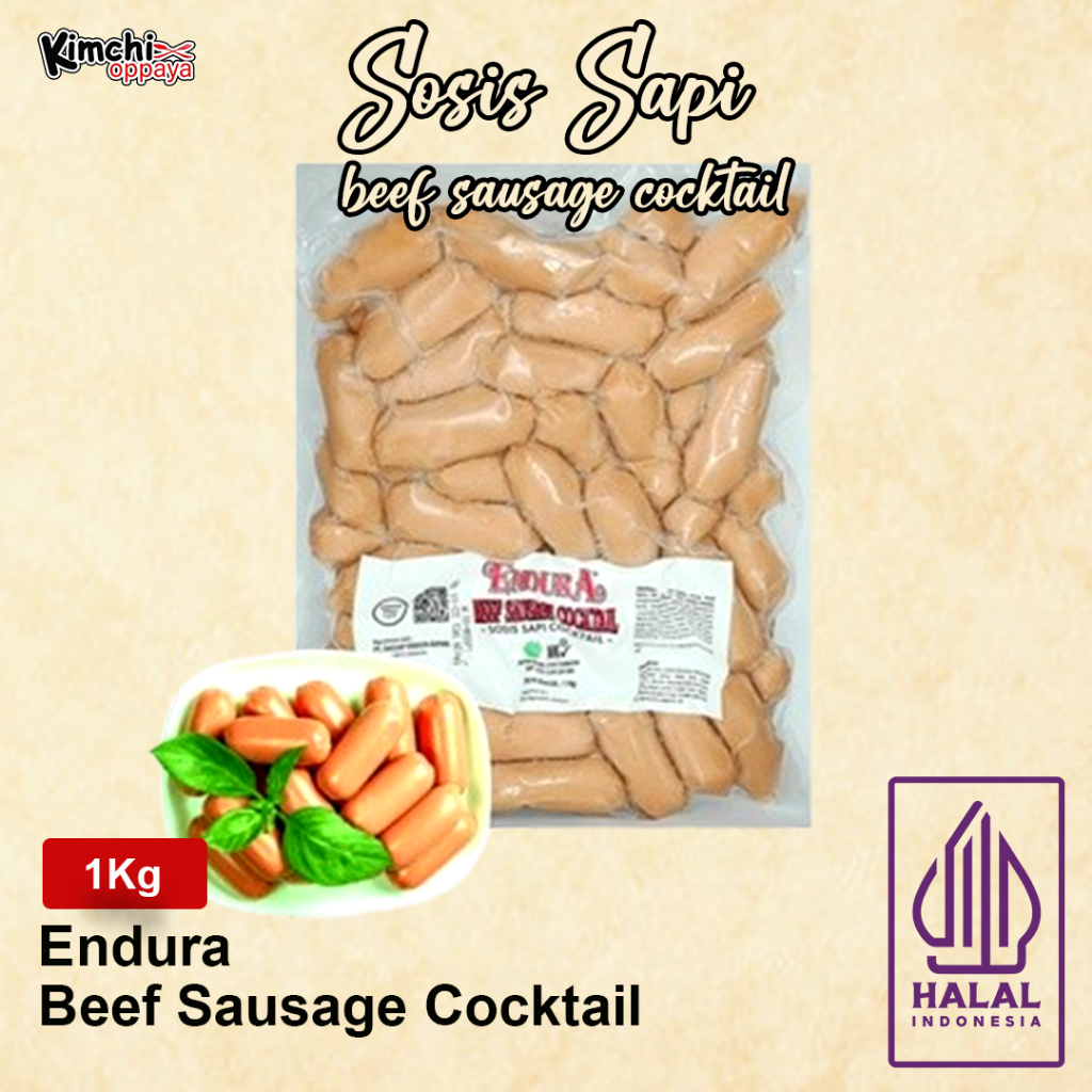 

Endura Cocktail Sosis Sapi Beef Sausage Cocktail 1 Kg Sosis Isi 62 Pcs