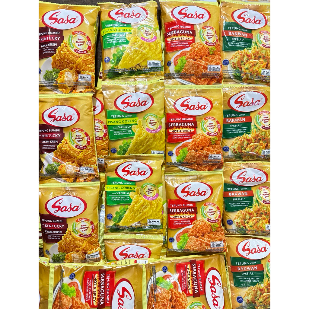 

Sasa Tepung Bumbu Aneka Rasa 70gr x 10renceng