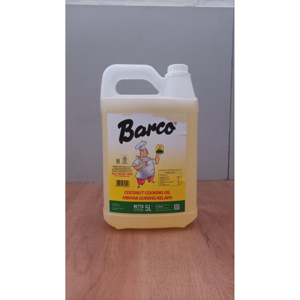 

Barco minyak goreng kelapa 5 Liter | minyak 5 L | minyak goreng