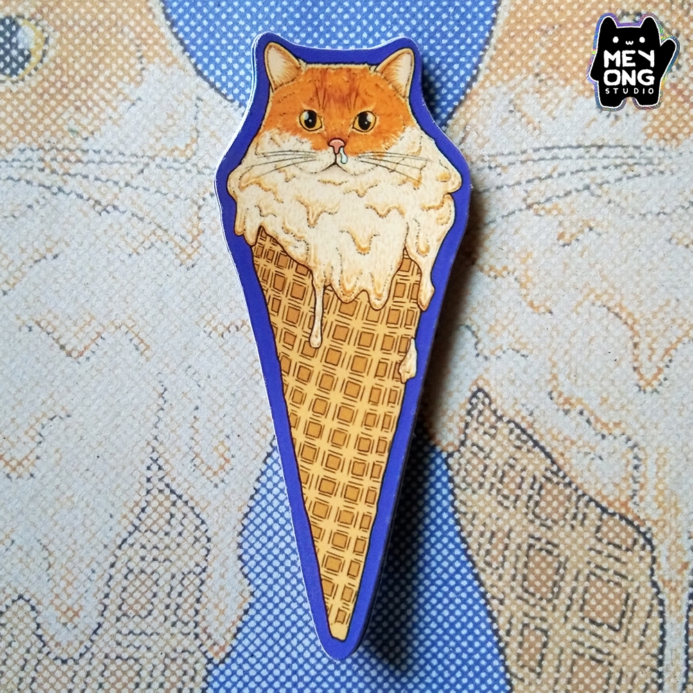 

Meyong studio | Sticker Ice Cream Cat | Sticker Aesthetic | Sticker Kucing | Sticker Lucu | Sticker Vinyl Waterproof | Sticker Laptop | Sticker Hp | Sticker Tumblr | Sticker Helm
