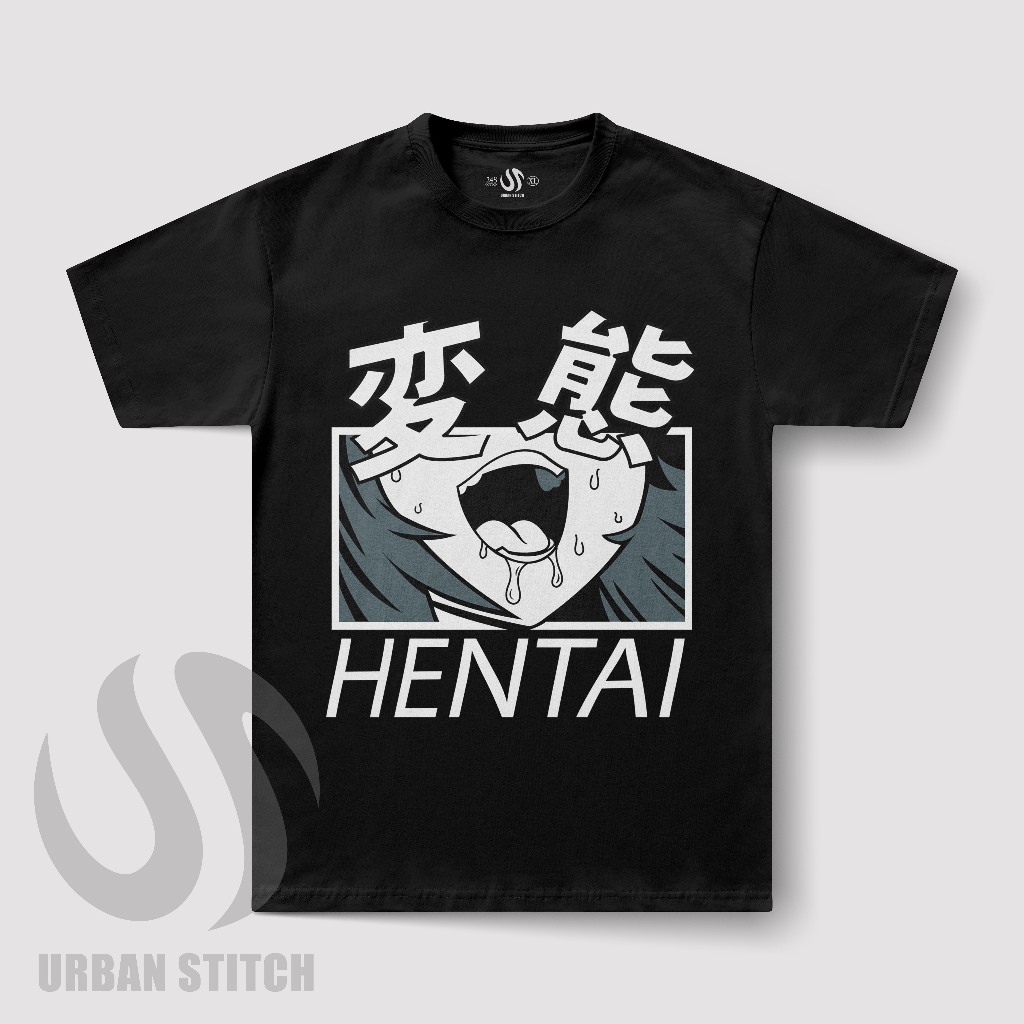 Kaos Anime Hentai Oversize Graphic Tee/Kaos Hentai Oversize Full Print Anime Aesthetic