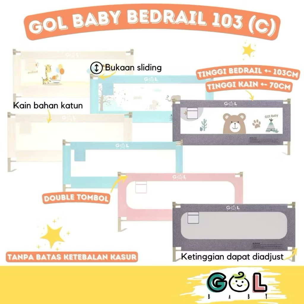 Preloved Bedrail GOL Baby Type C