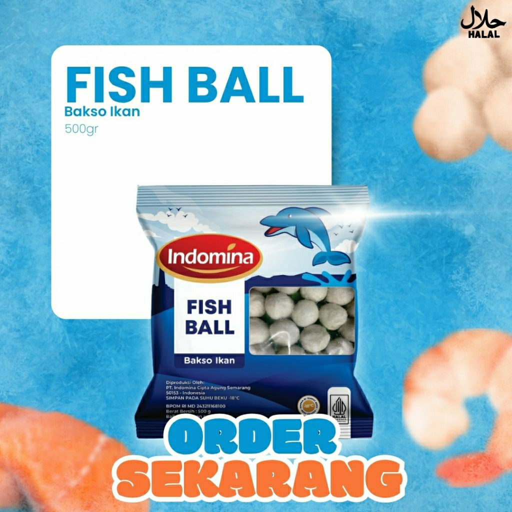 

INDOMINA FISH BALL 500 GRAM