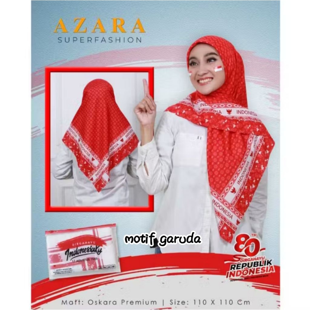 Hijab kemerdekaan/jilbab merah putih