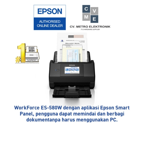 Scanner Epson WorkForce ES-580W ES580W ES 580W ES 580 W A3 WiFI Garansi Resmi