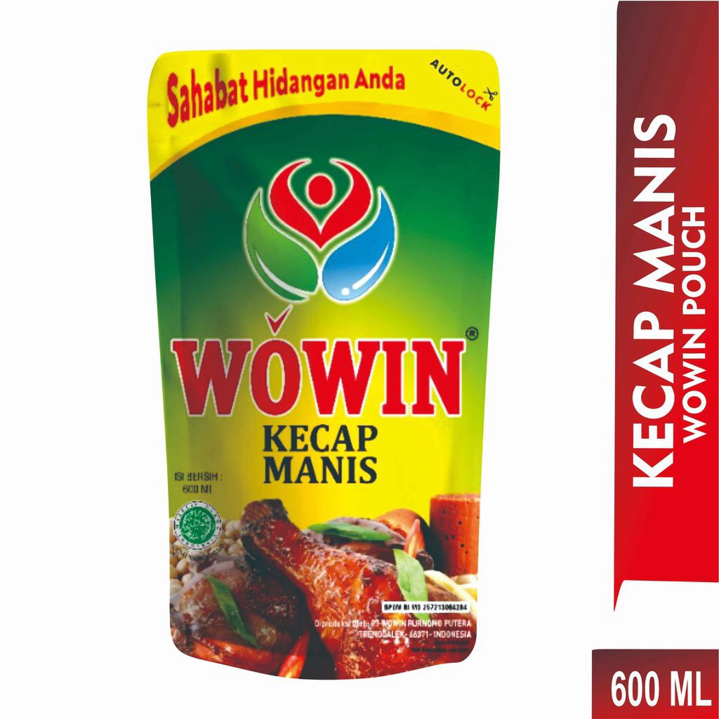 

Wowin Pouch 600ml Kecap Manis