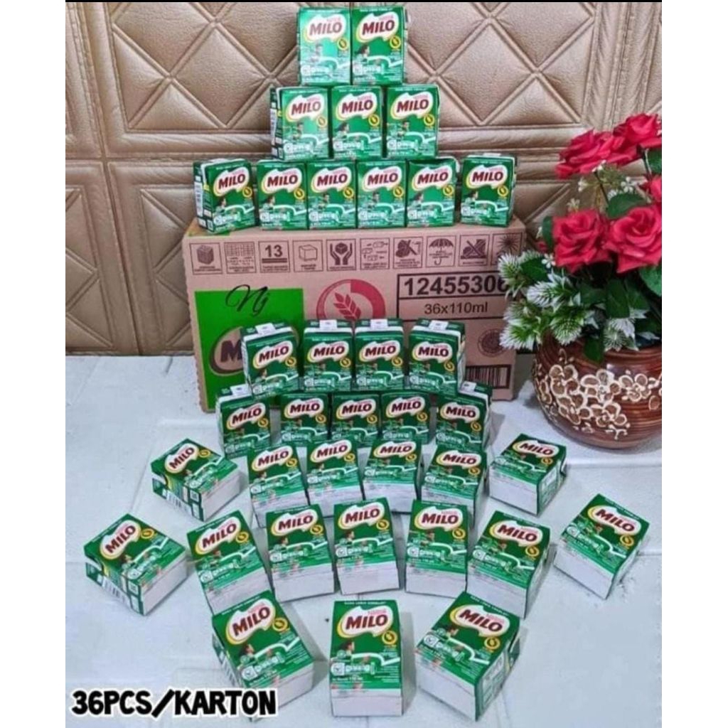 

Susu milo uht siap minum 125ml isi 36pcs/Carton