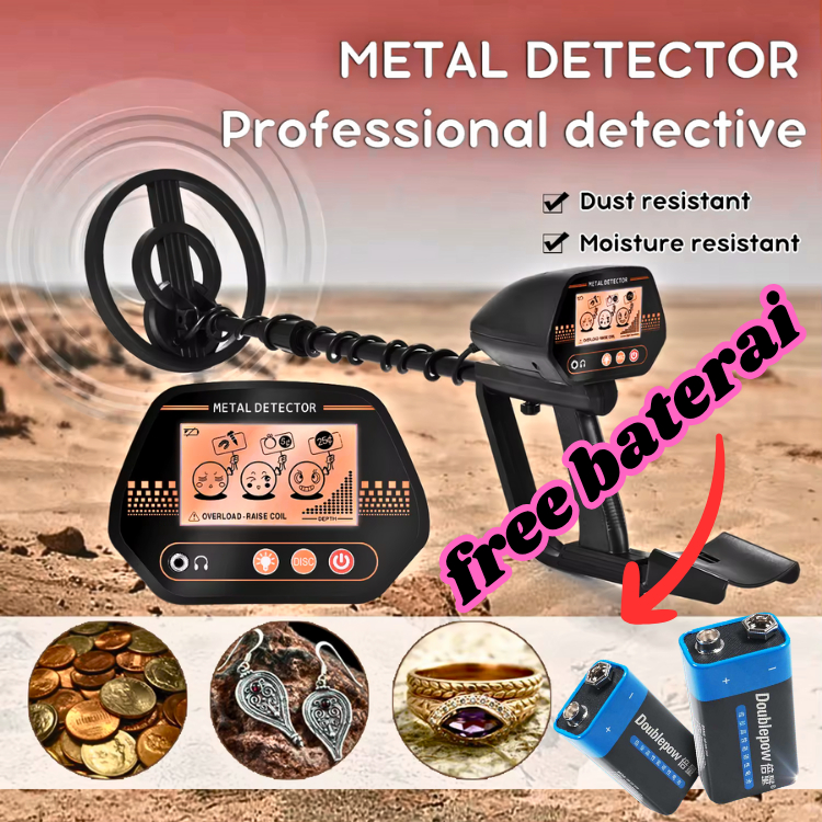 COD Detektor Logam Emas Koin Metal / Alat pendeteksi Pengecek Penambang Emas Bawah Tanah MD-4070