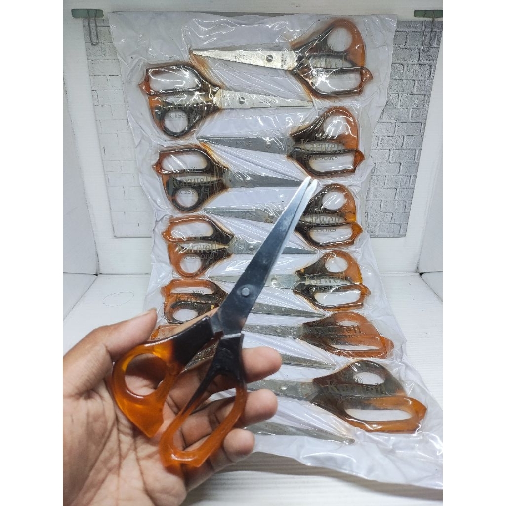 

gunting 17cm karwell 1 renteng isi 12/1 lusin