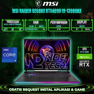 MSI Raider GE68HX RTX4090 i9-13980HX