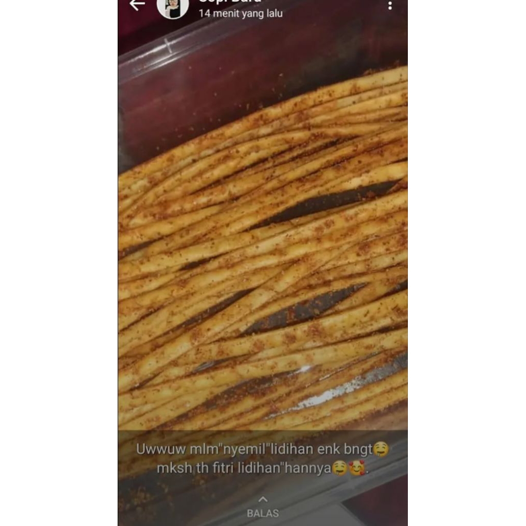 

mie lidih gepeng, lidihan mantul