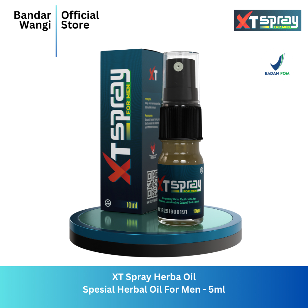 XT Spray Herba Oil Minyak Pijat Tahan Lama 10ml