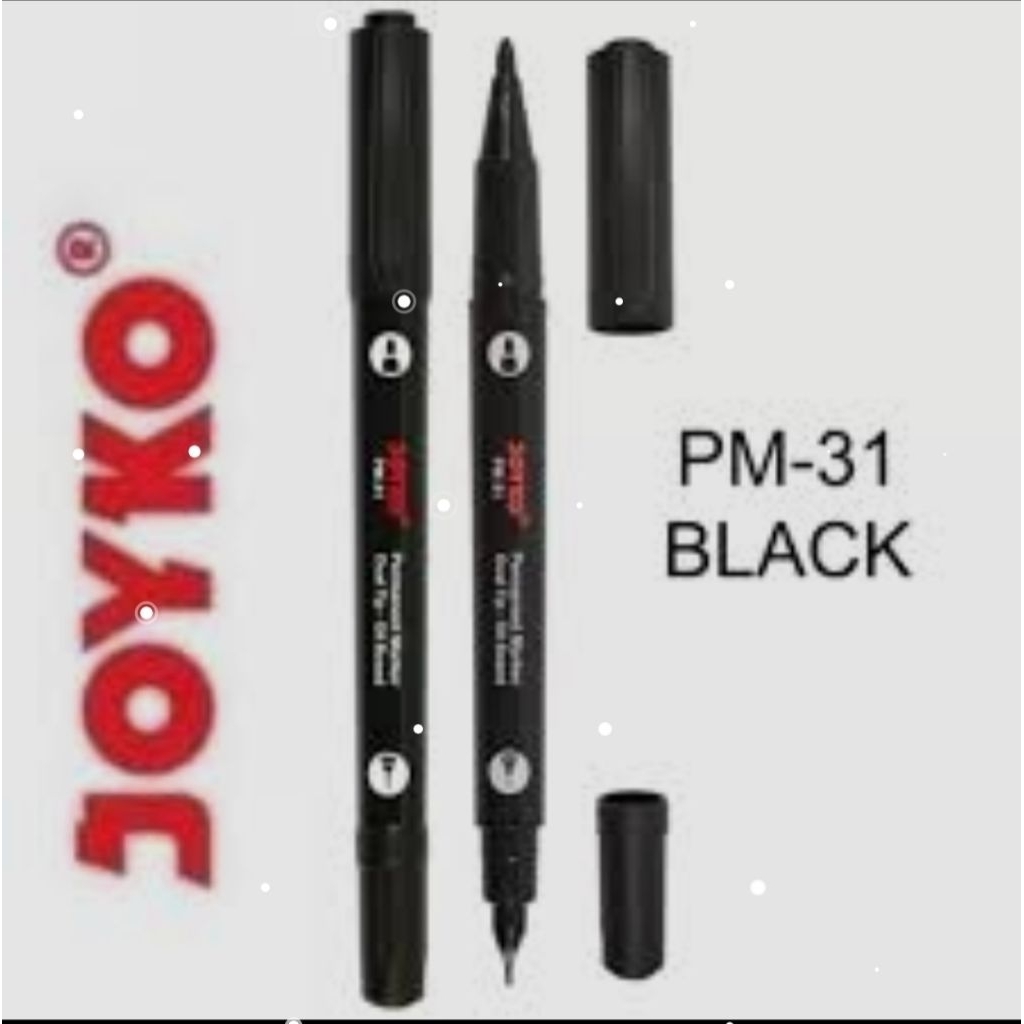 

Spidol Marker Joyko 2in1 Hitam (perpcs)