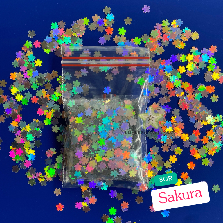 

Glitter Shaped Holo Sakura 8gr Cherry Blossom DIY Flower Bunga Kelopak Tempelan Estetik Aesthetic Hias Tempel Dekorasi Kilauan Taburan Berkilau Beautify Beauty Cute Lucu Variasi Bentuk Shiny Tabur DIY Gliter Blimbing Indah Sablon Malang