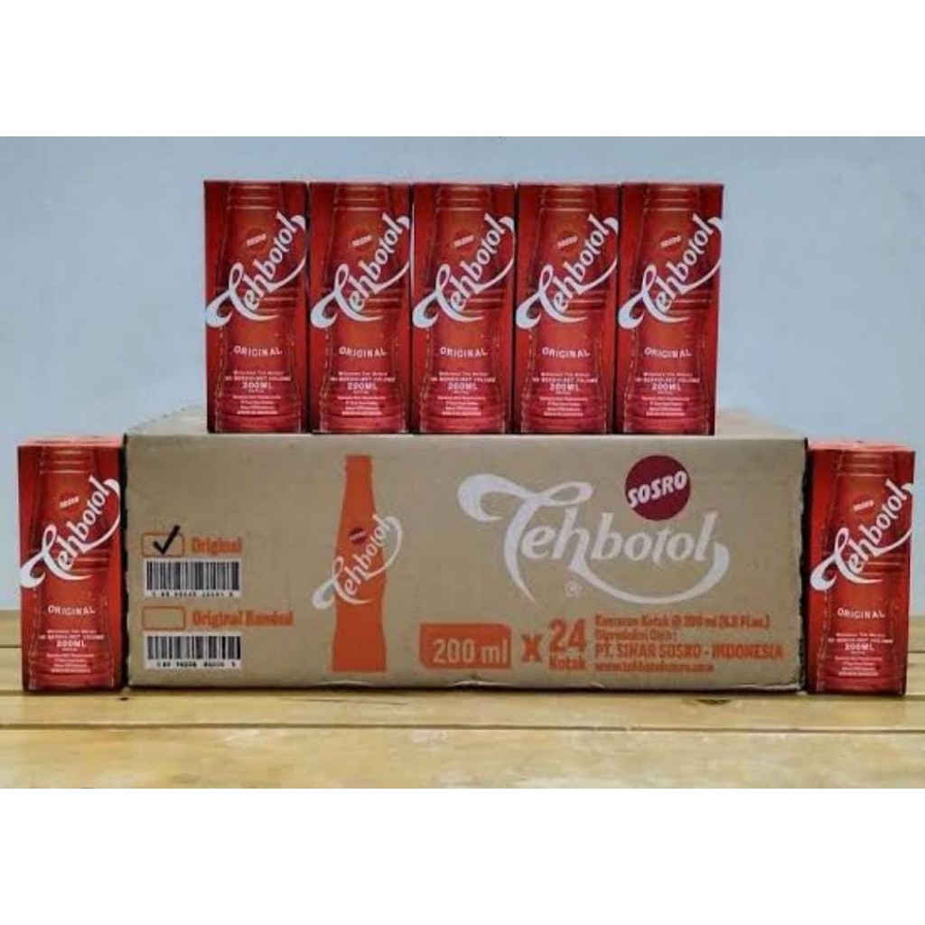 

Teh Botol Sosro Kotak Original 200 ml - ( HARGA 1 DUS ISI 24 pcs )