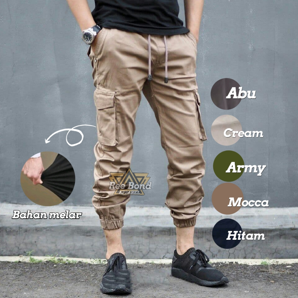 Celana Jogger Cargo Pria Kempol Jogger Pants Cargo