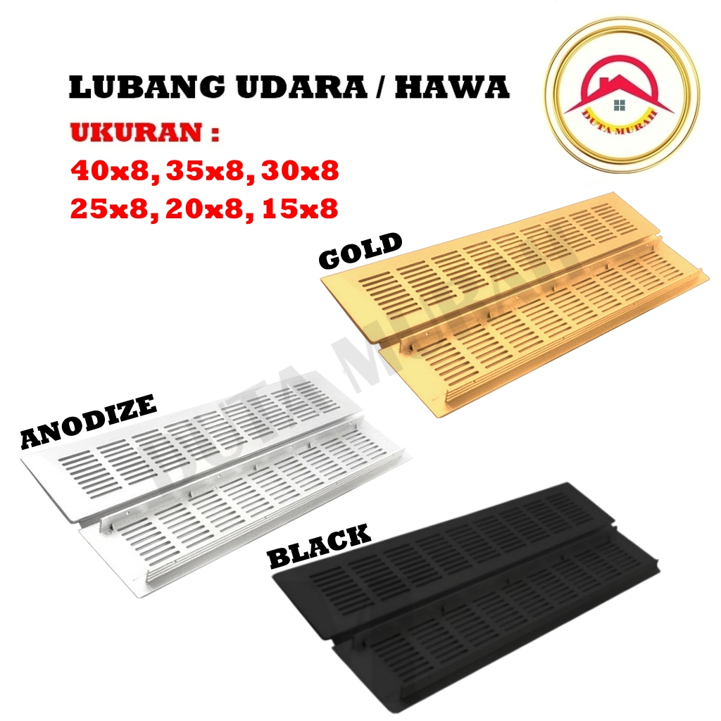 Promo Sarangan Saringan Lubang Hawa Lubang Udara Lobang Angin Saringan Udara Kotak Ventilasi Hitam