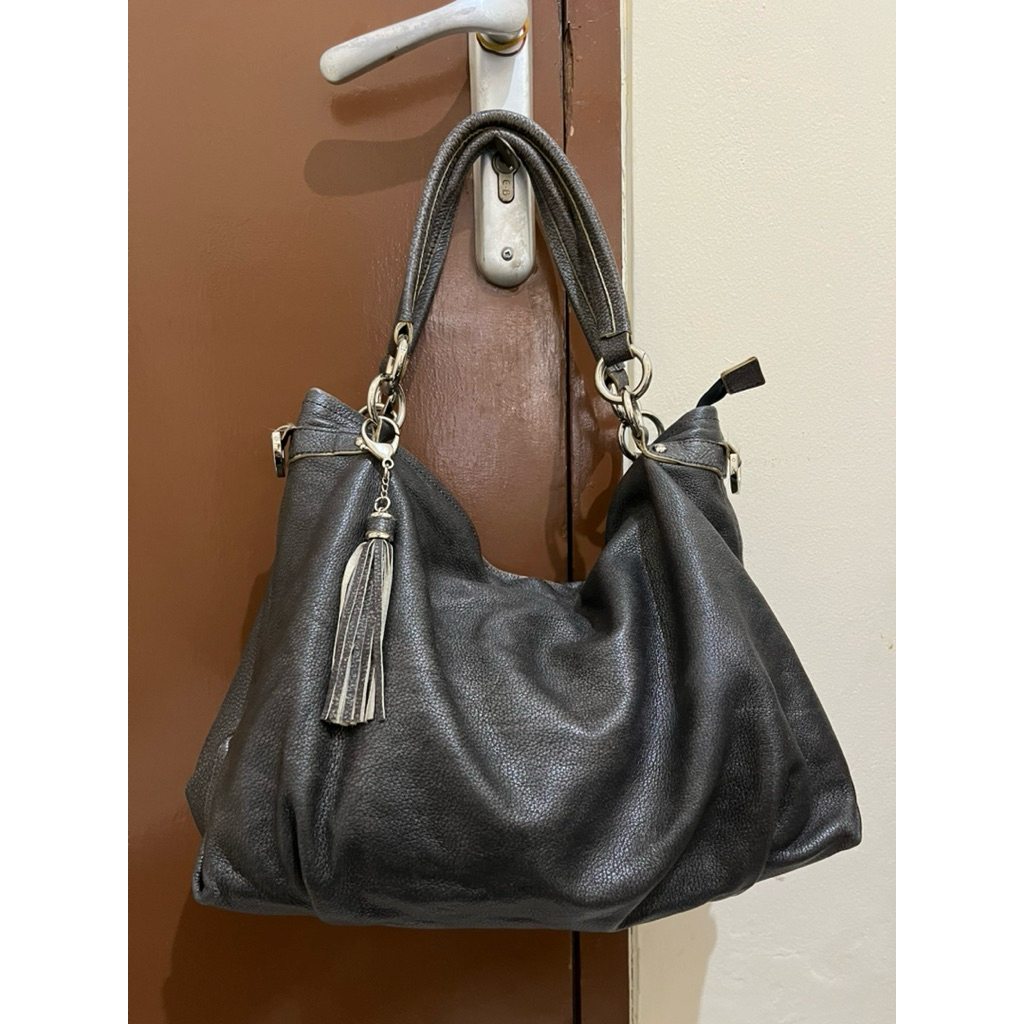 Tas Preloved Tote Bag Hobo Bag Kulit Asli Marie Claire