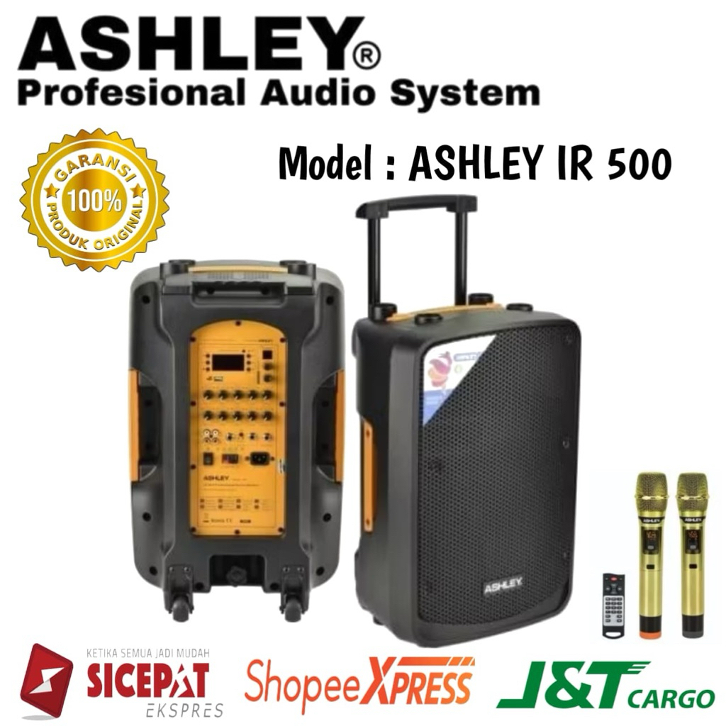 Speaker Portable Ashley Ir500 Original Speaker Portable Ashley 12inch
