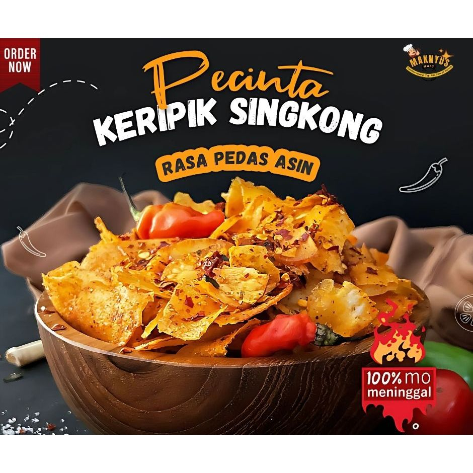

Kripset – Keripik Singkong Pedas Levelan | Camilan Gurih Renyah Nendang | Varian 100g – 1kg
