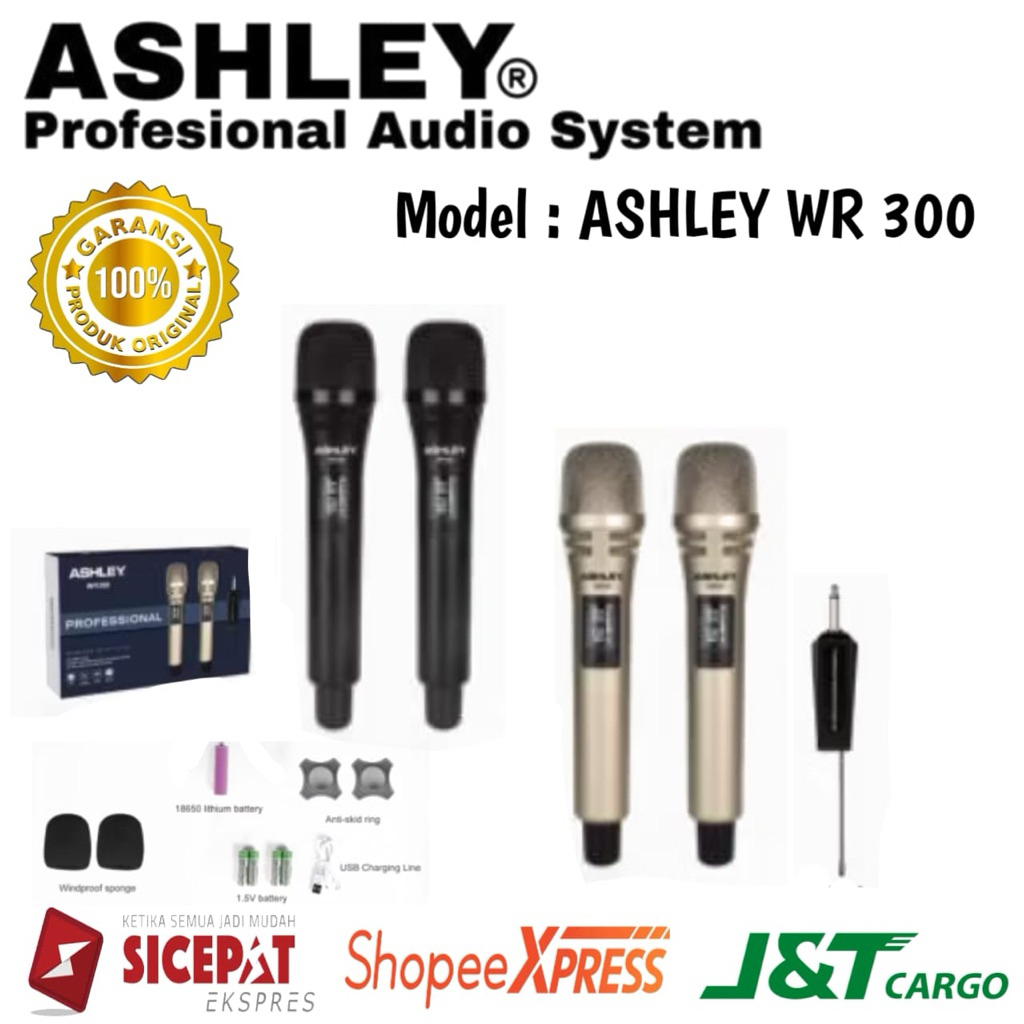 Mic Wireless Ashley Wr300 Original Mic Wireless Ashley
