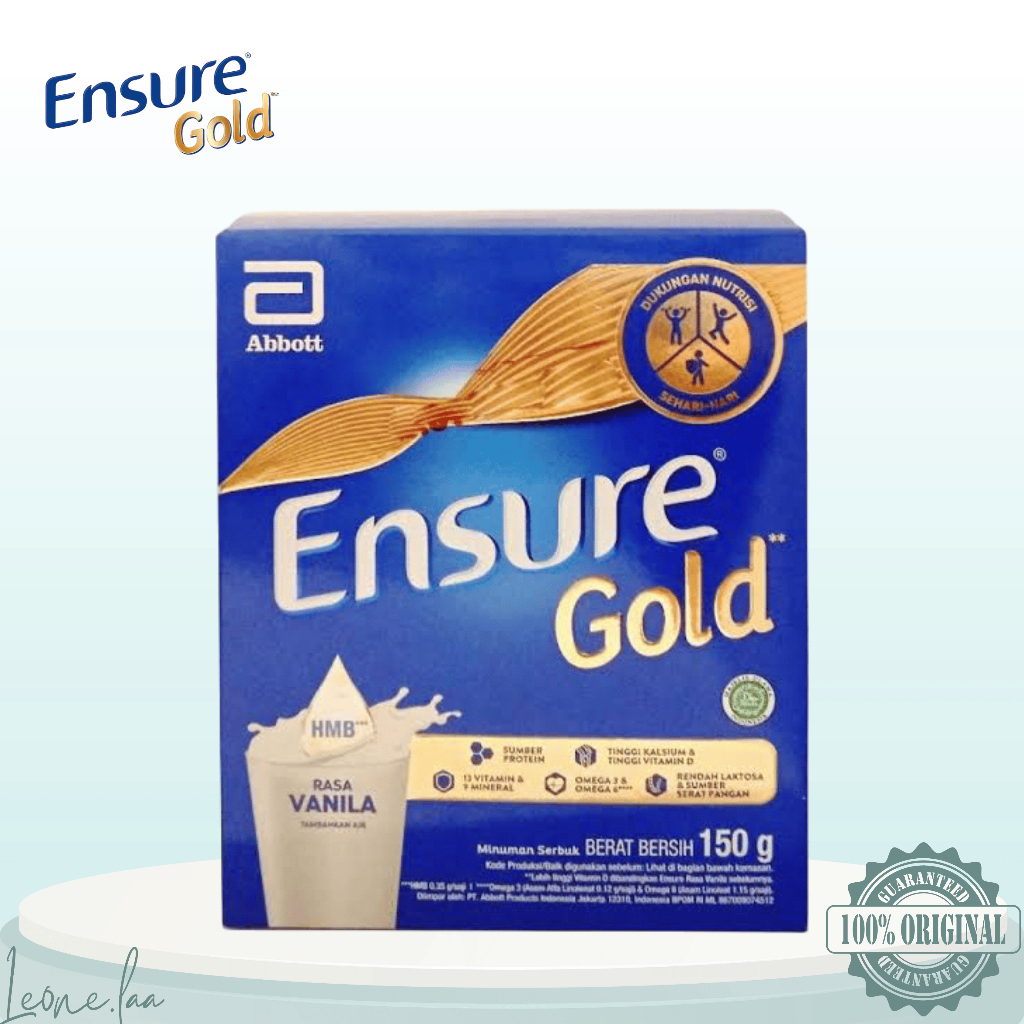 

Ensure Gold HMB Vanila 150gr - Susu Dewasa Rendah Laktosa Vanilla