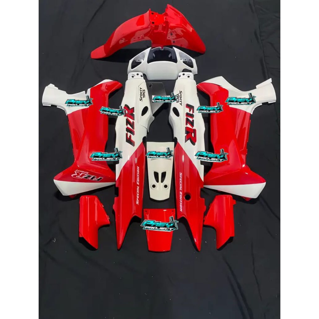 full body halus Fiz R malboro merah putih. cover body halus Yamaha Fiz R Full set