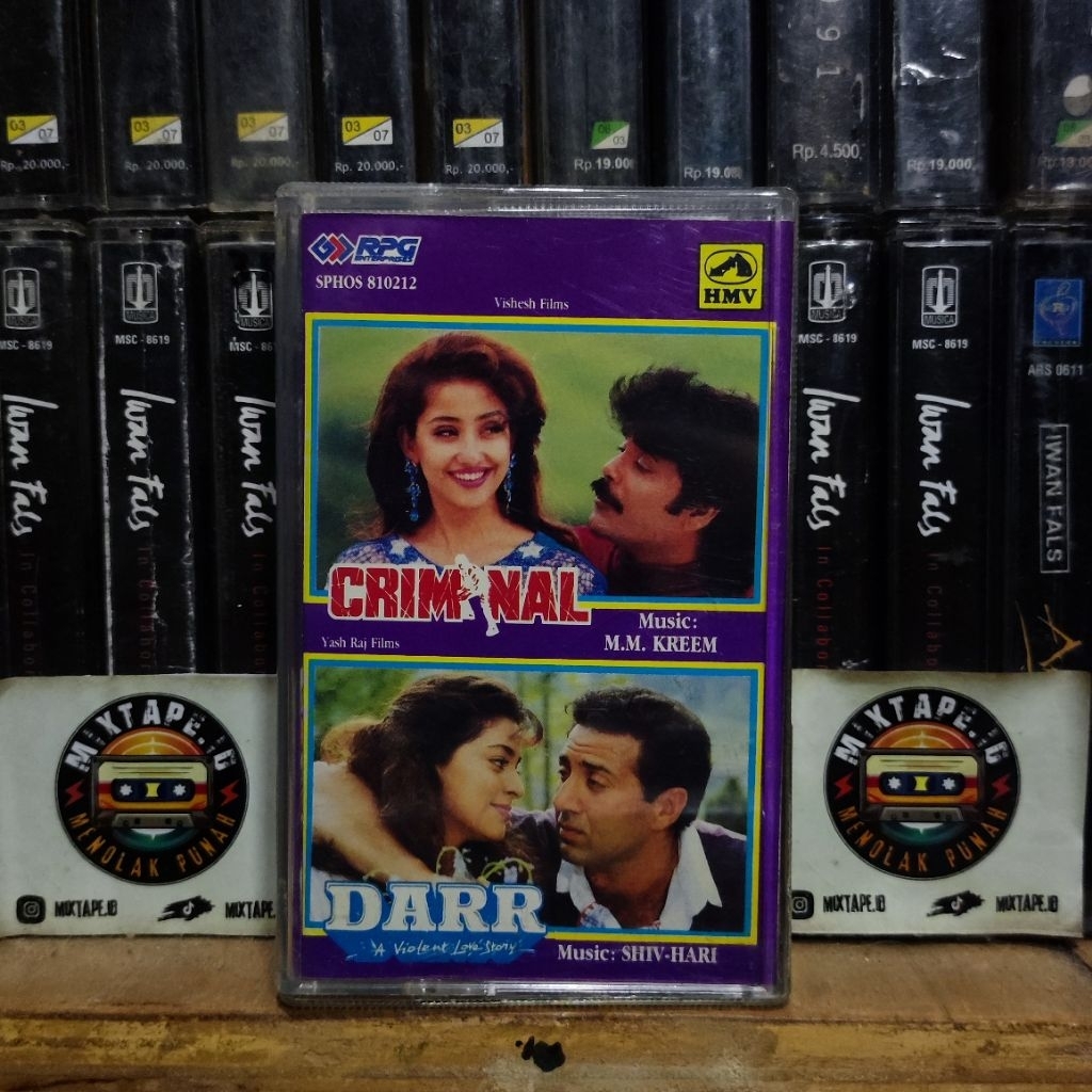 Kaset Pita - India - Criminal - Darr - Radio Tape - Kaset - Radio - Pemutar Kaset - Retro - Classic 