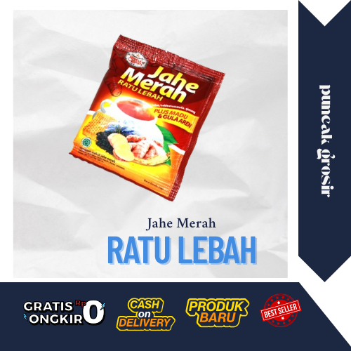 

Jahe Merah Ratu Lebah Plus Madu dan Gula Aren Sachet 20gr - Minuman Serbuk Jahe Merah
