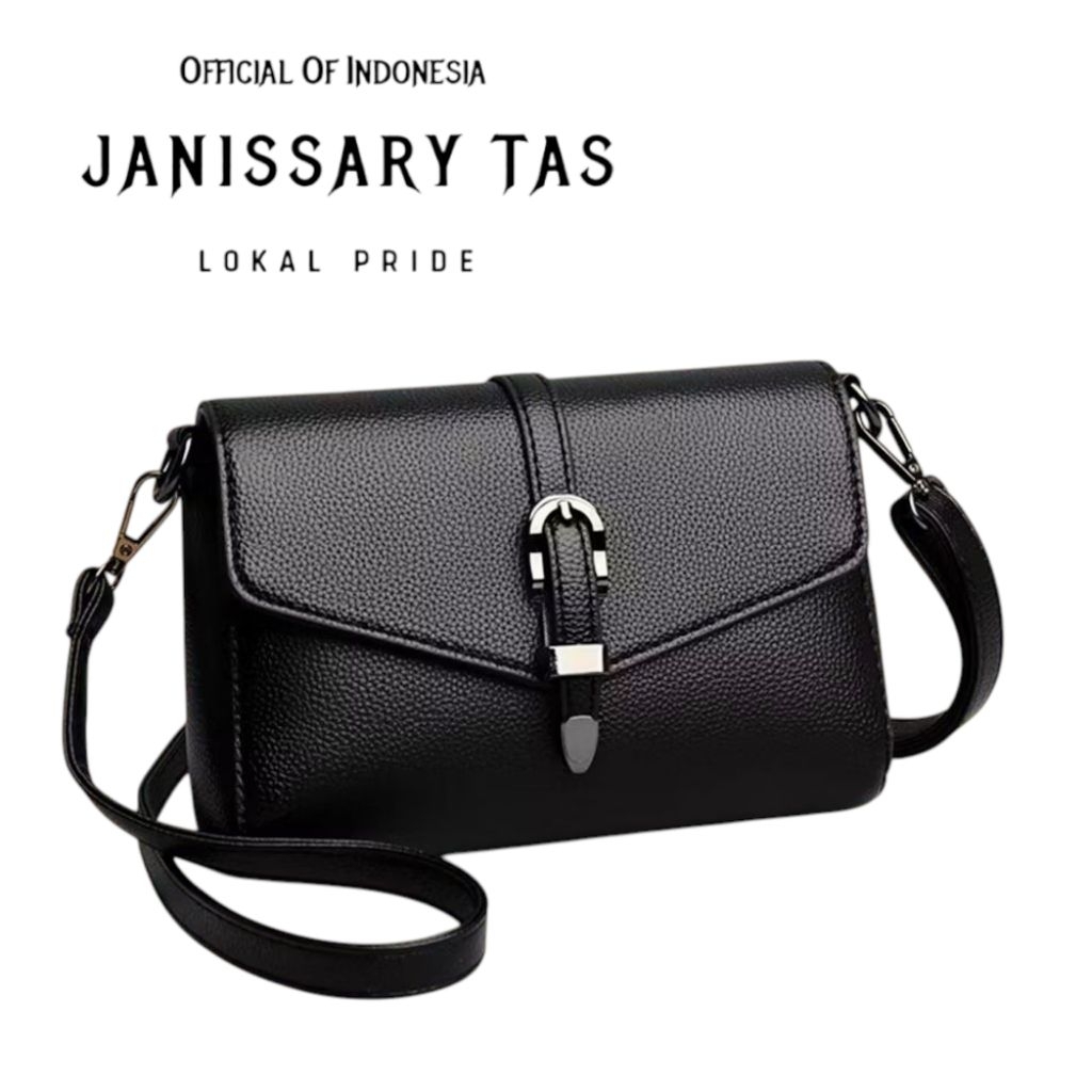 Janissary - Nagita Selempang Wanita Branded Fashion Unik Ala Korean Style - Sling Bag Cewek Kantor B