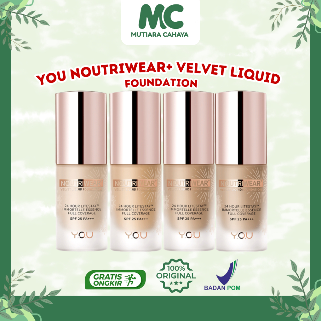 MC Official - YOU Noutriwear + Velvet Liquid | Foundations YOU | Alas Bedak | YOU NoutriWear+ Velvet
