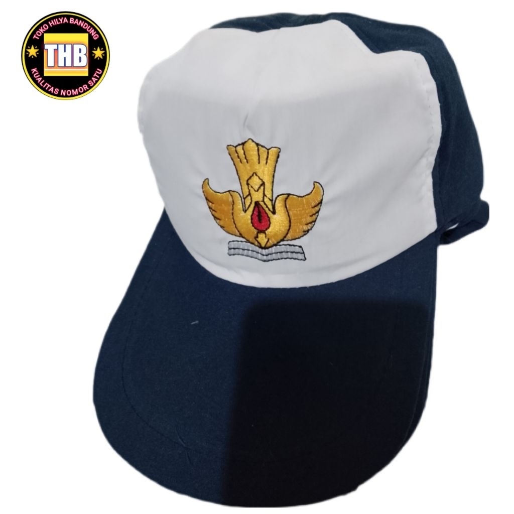 topi smp biru putih