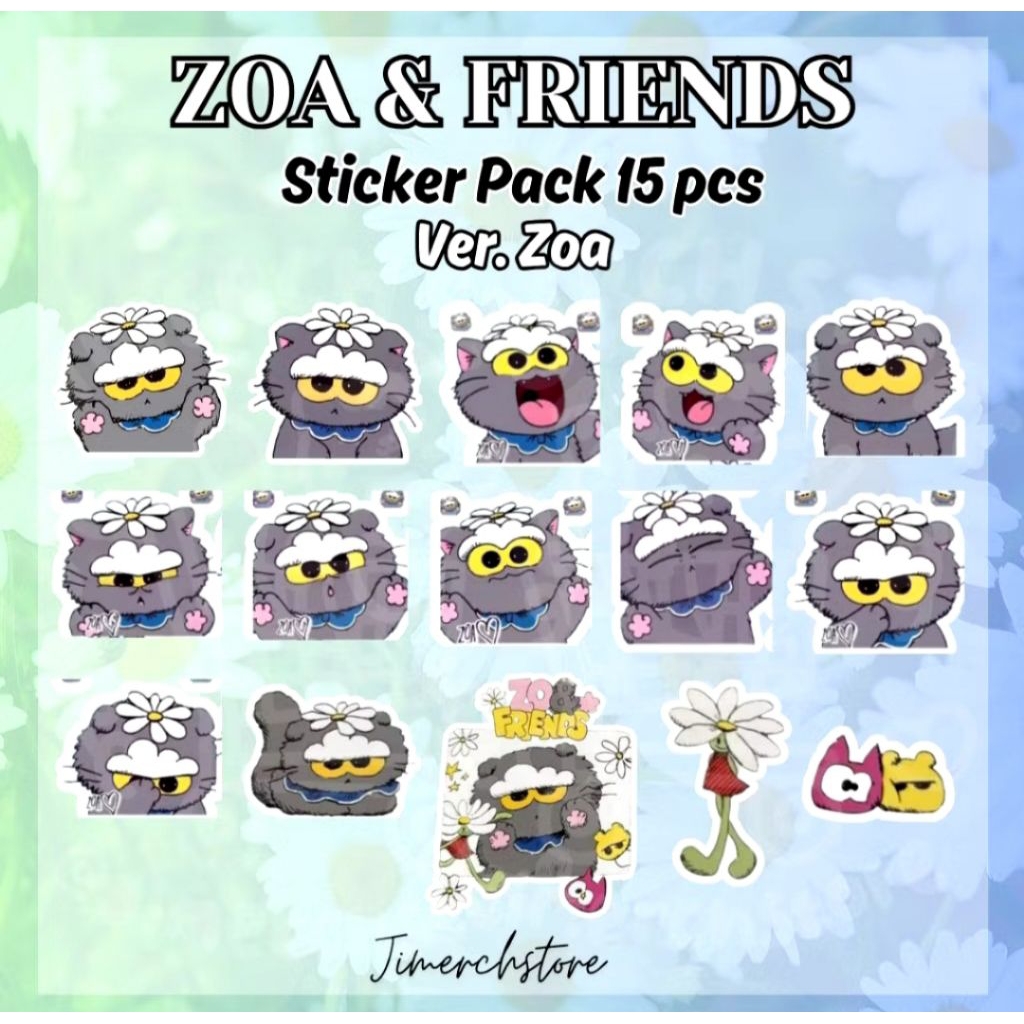 

STICKER PACK ZOA ZO& FRIENDS GD GDRAGON Characters isi 15 pcs set